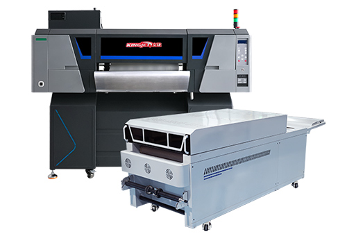 4-head dtf machine with powder shaker