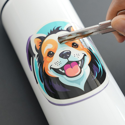 UV printing with scratch resistance