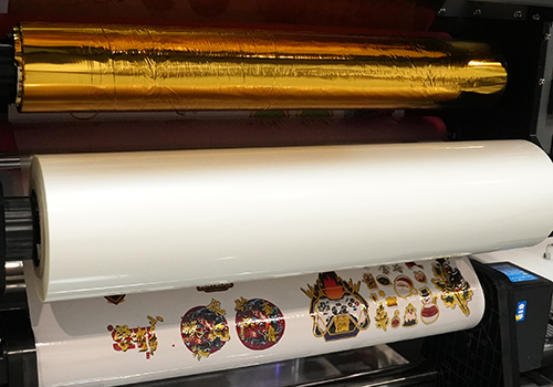 KJ-400GUV gold foil UV DTF stickers printer