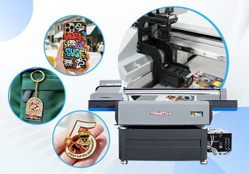 Visual Positioning UV Printer - Print phone cases, keychains, pens, badges, and accessories
