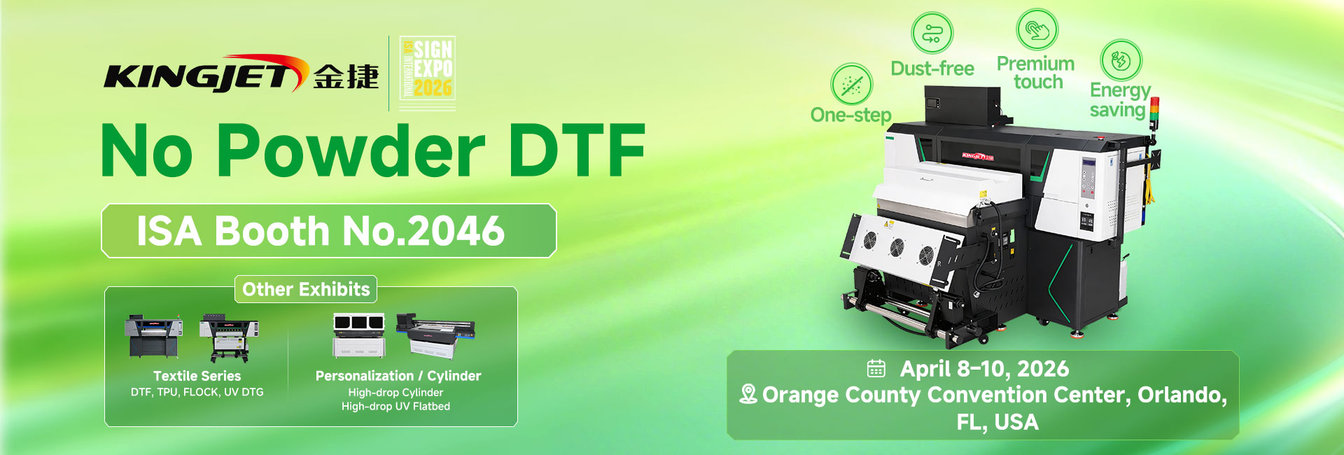 KingJet printer at ISA Sign Expo 2026